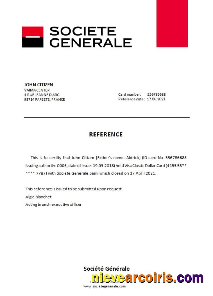 France Société Générale closure reference